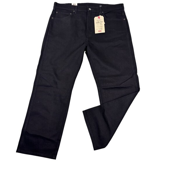 Levis Mens Black Western Fit Jeans W38 L29 Stretch Black  Denim - Picture 2 of 15